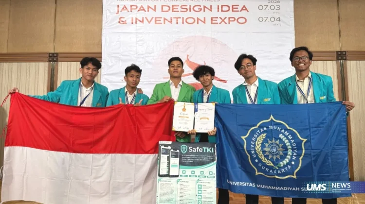 Mahasiswa PTI UMS Raih Perak di Jepang lewat Inovasi Platform Digital "Safe TKI"