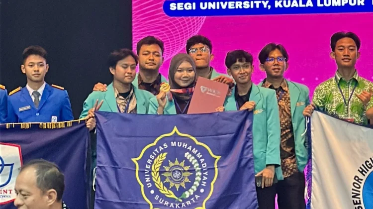Gebrakan “RoboMind”, Mahasiswa UMS Raih Gold Medal di WICE 2026