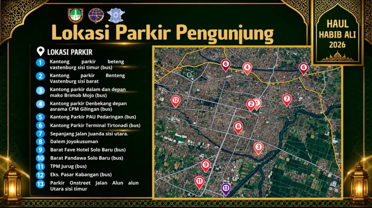 Haul Solo ke-115, Dishub Siapkan Parkir di Sejumlah Titik