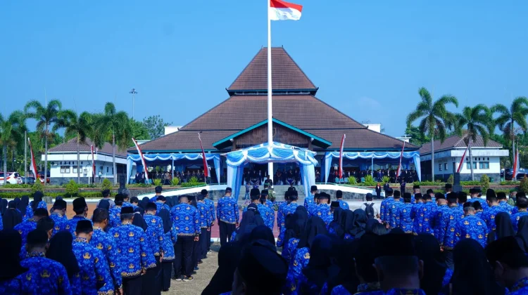 Pemkab Boyolali Gelar Upacara Hari Kesaktian Pancasila di Alun-Alun Kidul