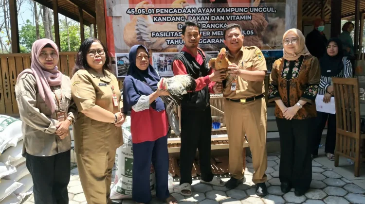 Perkuat Ekonomi Keluarga, 120 KK Pra Sejahtera di Sragen Terima Bantuan Ayam
