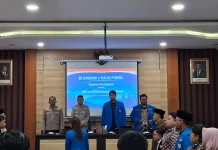 Temui Kapolres, KNPI Karanganyar dan OKP Suarakan Tolak Geothermal