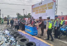 Hasil Operasi 2 Pekan, Ribuan Botol Miras Dimusnahkan Polres Klaten