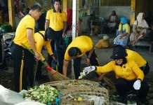 Gerakan Indonesia ASRI, Polres-Forkopimda Bersihkan Pasar Bunder Sragen