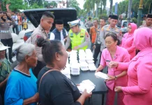 Ramadan Berbagi, Polres Klaten Bagikan 500 Paket  Buka Puasa Gratis