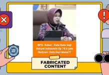 BPS Sebut Gaji Rakyat Indonesia Fantastis Hoaks