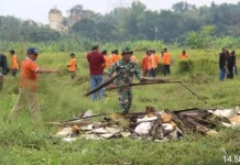 Gerakan Klaten Asri Melalui Karya Bakti di Rowo Jombor
