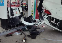 Ini Kronologi Mobilio Kecelakaan hingga Terbalik di SPBU Bener Sragen