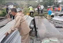 Hujan-Angin Porak-porandakan Rumah Warga di Sukodono, Sragen