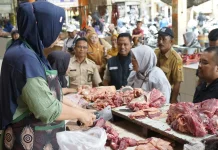 Pastikan Stok Pangan untuk Lebaran Aman, Satgas Pantau Pasar di Sragen