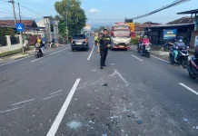 Empat Luka akibat Tabrakan Beruntun Dekat Sekolah Al-Azhar Wonogiri