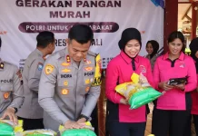 Ringankan Beban Warga, Polres Boyolali Gelar Gerakan Pangan Murah di Banyudono
