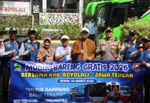 Kapolres Boyolali Hadiri Pelepasan Mudik Gratis 2026