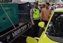 “MBAK DEWI” Polres Sragen Jadi Penyelamat Pemudik Mobil Listrik saat Kehabisan Daya