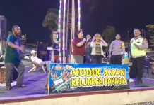 Mudik Lebaran di Kartasura Meriah, Pospam Polres Sukoharjo Hadirkan Live Musik
