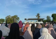 Salat Id di Matesih, Ribuan Jemaah Padati Lapangan