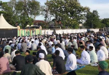 Sholat Ied Lapangan Banyuanyar Berlangsung Khidmat dan Dipadati Jamaah