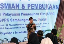 SPPG 108 Sragen Diresmikan, Wabup Suroto Minta Peningkatan Pelayanan