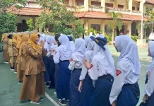 SMPN 3 Solo Gelar Halalbihalal di Hari Pertama Masuk Sekolah