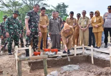 Pembangunan Jembatan Garuda di Desa Tambakboyo Tawangsari Sukoharjo Dimulai