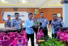 Polres Karanganyar Bongkar Gudang Pengoplos Elpiji di Jumantono, Amankan 3 Pelaku