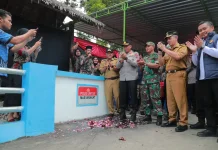 Kapolres Klaten Resmikan Tiga Jembatan Merah Putih Presisi
