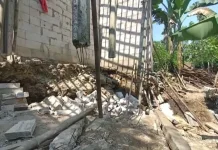 Longsor di Kalikobok, Pondasi Amblas 2 Rumah Warga Terancam Ambrol