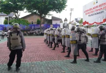 Latihan TFG, Polres Wonogiri Fokus Pengamanan Silat