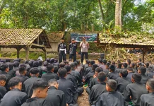 Polisi Pastikan Longmarch PSHT Purwantoro Berjalan Aman Kondusif