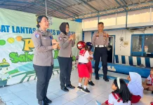 Belajar Lalu Lintas, Polisi Dekati Anak sejak Dini