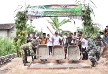 TMMD di Sukoharjo, Fokus Bangun Dua Jembatan di Genengsari Polokarto