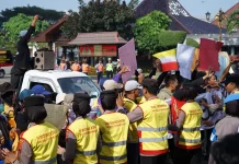 Kolaborasi TNI-Pemda, Polres Sukoharjo Simulasikan Penanganan Kerusuhan