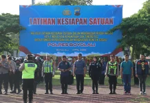 Kapolres Boyolali Pimpin Latihan Kesiapan Satuan, Antisipasi Gangguan Kamtibmas