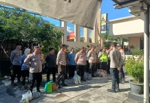 Perkuat "Pagar Mangkok", Polres Klaten Salurkan Bansos Serentak di Desa