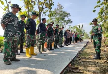 Danramil Karangmalang Tekankan Disiplin Satgas TMMD di Sragen