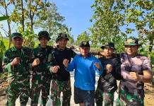 Kades Puro Apresiasi Kinerja Satgas TMMD di tengah Cuaca Panas
