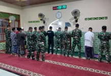 Satgas TMMD Sragen Jaga Ibadah ditengah Kesibukan Pembangunan