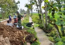 Sumber Air Dekat Permudah Satgas TMMD Sragen Melaksanakan Program Infrastruktur