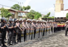 Polres Sukoharjo Gelar Apel Kesiapan Personel, Antisipasi Kontinjensi May Day
