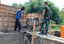 Percepat Jembatan Garuda Trucuk, TNI Gandeng Warga Gelar Karya Bakti