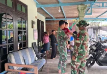 Satgas TMMD Sragen Lepas Rindu dengan Bermain Bersama Anak