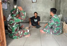 Satgas TMMD 128 Sragen Anjangsana ke Rumah Warga, Pererat Silaturahmi