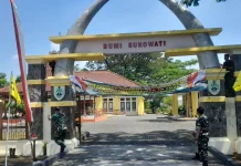 Danramil Karangmalang Pimpin Persiapan Kunjungan Tim Wasev TMMD di Sragen