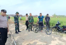 Gowes Pagi, Kasdim Sragen Tinjau Proyek Pengecoran Jalan TMMD di Desa Puro