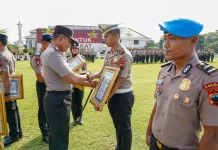 Kasatlantas Polres Sukoharjo Terbaik sebagai Trainer Program AI dari Kapolda
