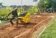 Jalan Cor TMMD Sragen Tuntas, Petani Padi Desa Puro Siap Panen Raya