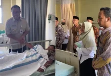 Lazismu Sragen Tanggung Pengobatan Korban Atap Ambrol MTs Muhammadiyah 4