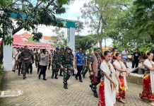 Hangat-Meriah, Dandim Sragen Sambut Kasdam IV/Diponegoro untuk Penutupan TMMD