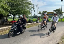 Delegasi Klaten International Cycling Festival Diajak Bersepeda Keliling Desa