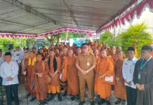 Bupati Klaten Melepas Perjalanan Bhikkhu Tudhong Menuju Yogyakarta
